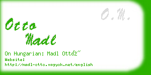 otto madl business card